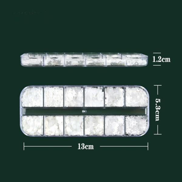 Custom Glitter Heart-Shaped White Lucency Nail Art Glitter Using Ritual Winter Garnet Saltstone A Must-Have for Earth Day