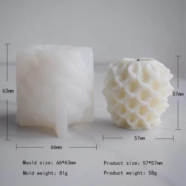 Morning Glory Pillar Handmade Silicone Candle Mold Aromatherapy Plaster Mold