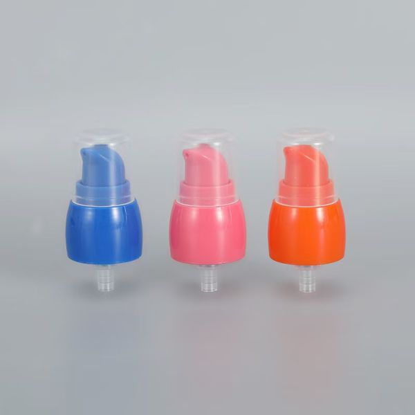 Bird Mouth Shape 18/410 20/410 Plastic Cream Pump with Half-Cover PP Cap Support Colors Making