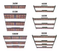 o diodo emissor de luz completo do espectro 1080W cresce as luzes 5X5 5000K 2.65umol/J branco fresco