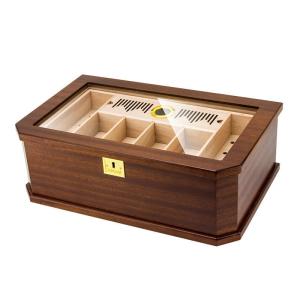 High Glossy Custom Wooden Cigar Humidor with Adjustable Humidity and Partitioned Design