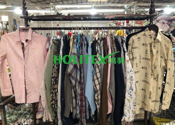 American Style Mens Used Clothing Long Sleeves 27- MS-L With Cotton Material