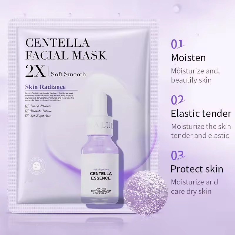 Centella Asiatica успокаивающая маска для лица увлажняющая успокаивающая полипептидная маска
