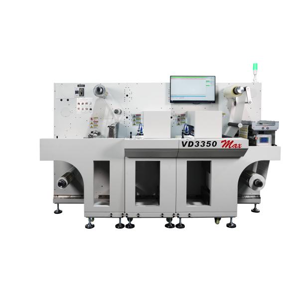 Una estación de seis cabezas VD3350 Máquina de corte de etiqueta digital de alimentación automática