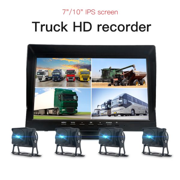 Multi Camera Truck Recorder with 10 Inch IPS Display for Real Time Vehicle Monitoring