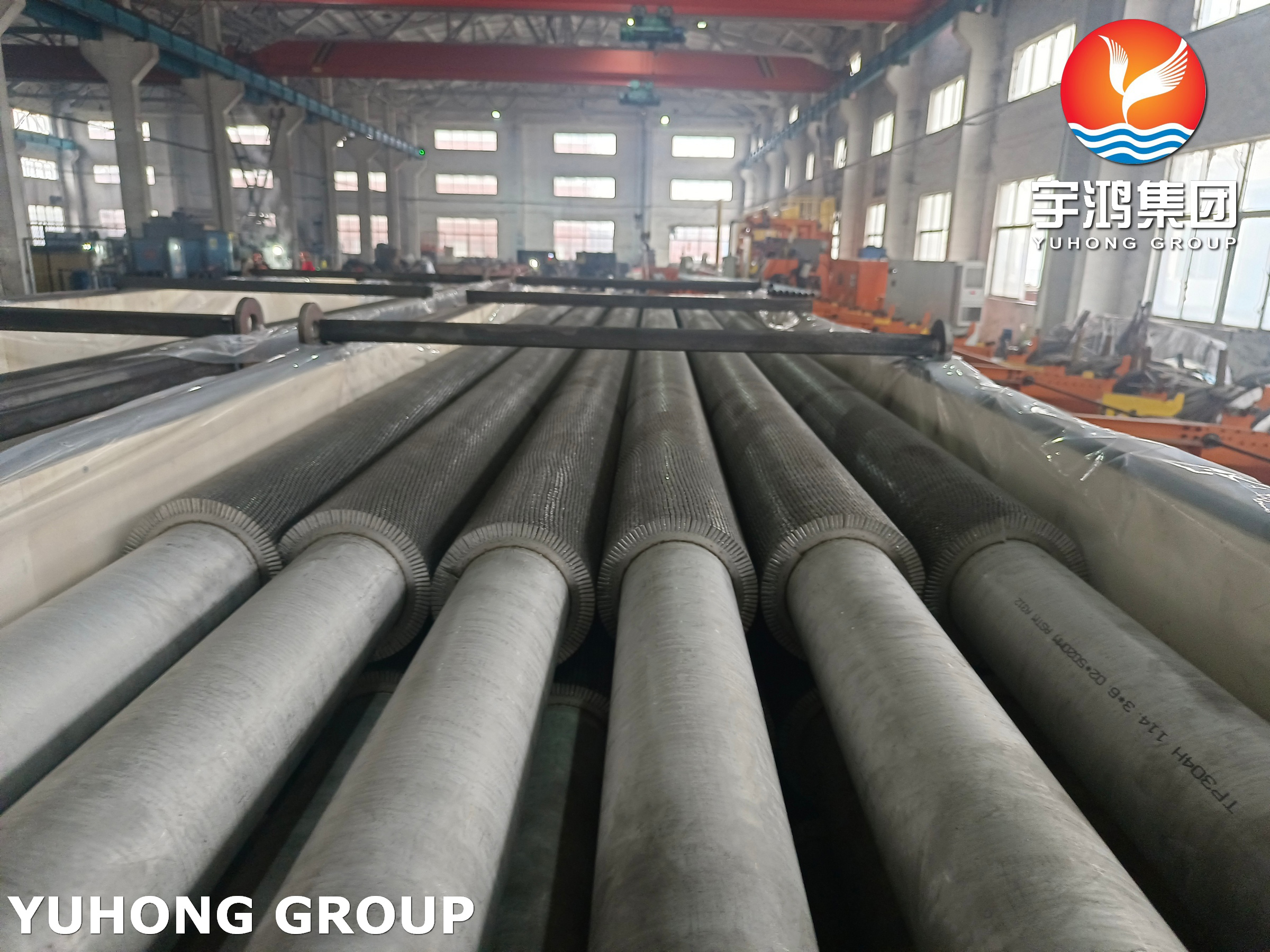 ASTM A312 TP304H Helical Serrated Fin Tube with 304H Fins For HRSG Evaporators