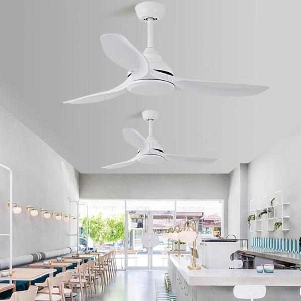 Fabricant Ventilateur de plafond industriel rétro de 56 pouces Conversion de fréquence commerciale Ventilateur électrique non lumineux Salle à manger Utilisation à domicile