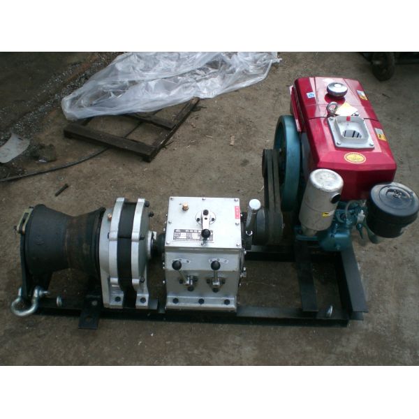 5-Ton Capacity Diesel Engine Powered Capstan Winch for High-Speed Cable Pulling and Lifting