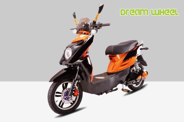 Pedal Assisted Electric Motorcycle Scooter For Adults 16 X 3.0 Tire Two Wheels