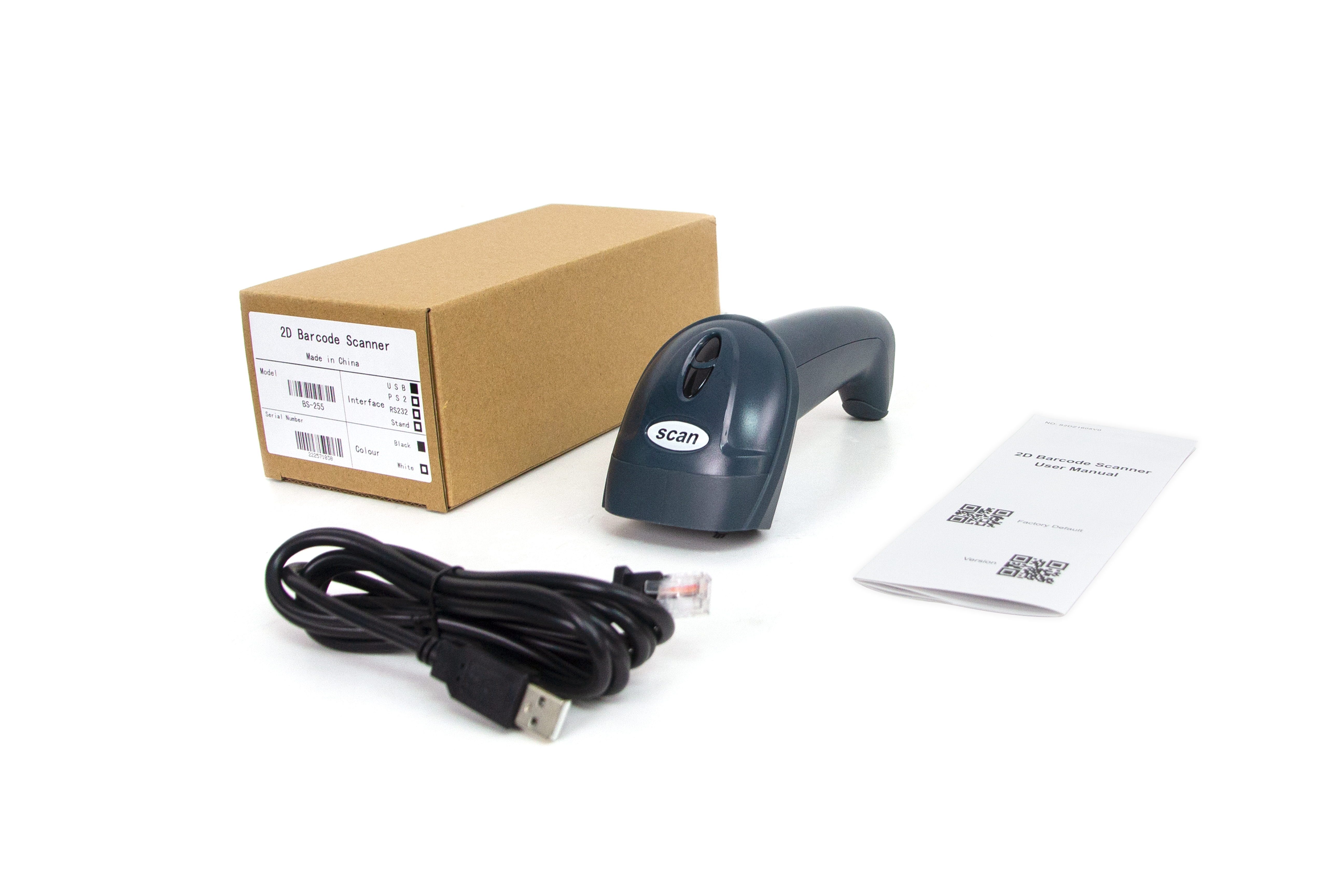 USB связал проволокой блок развертки штрихкода POS кода UPC EAN QR класса IP5X для супермаркета