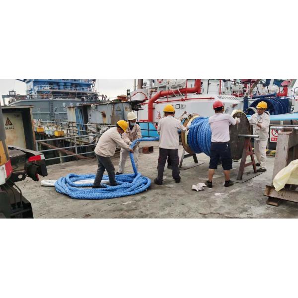 Красная веревочка Uhmwpe стренги волокна 12 заплела высокопрочный красный цвет