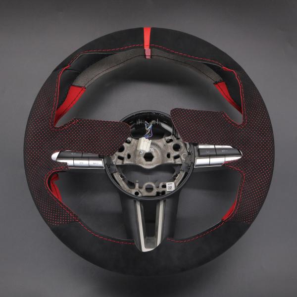 Hand Stitching Steering Wheel Cover for Mazda 3 2020 Protect and Personalize Your Car