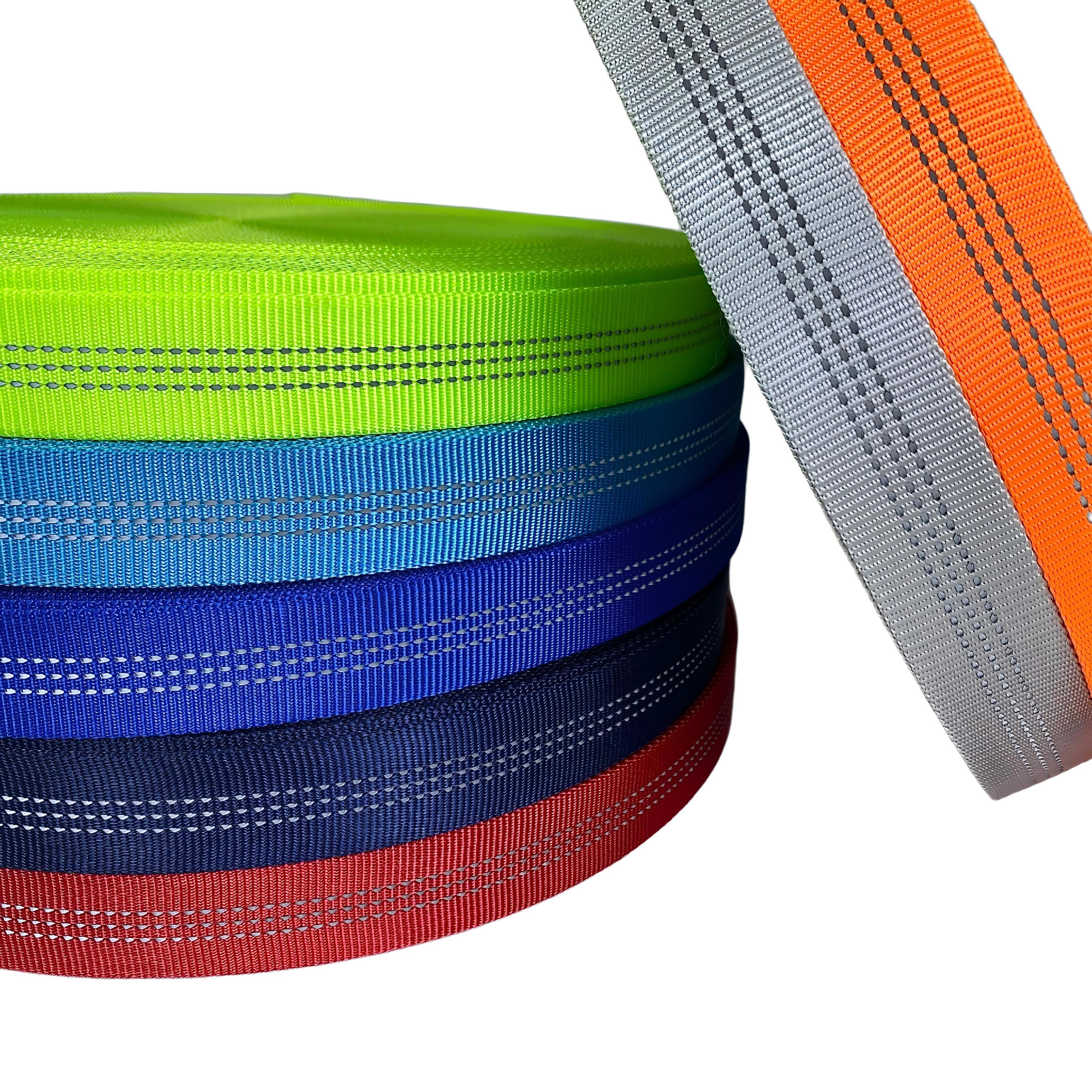 High visibility reflective strips Hollow Nylon-look webbing Pet supplies Backpacks Rescue safety Belts Outdoor Equipment