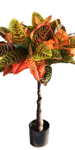 1.3m Potted Oak Tree Bonsai Faux House Plants For Home Decor Artificial Rubber Ficus Greenery Home Sets