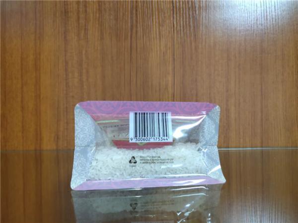 Stand Up Flat Bottom Plastic Bags Food Grade Customized Vivid Printing