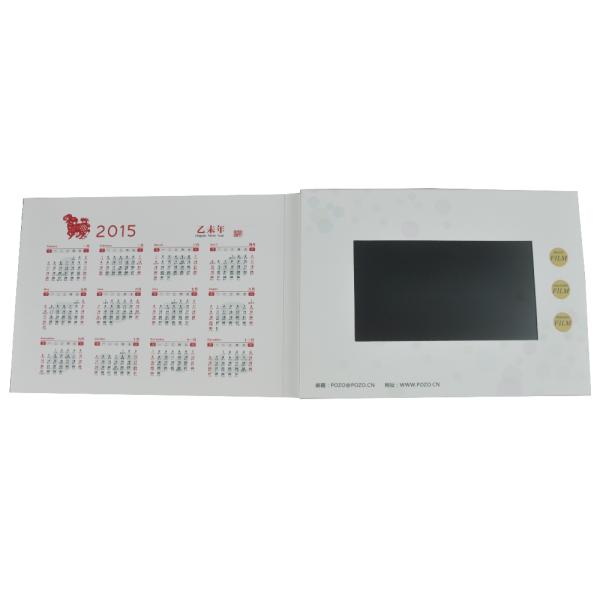 Promotional Advertising Video Brochure Card , LCD Greeting Card