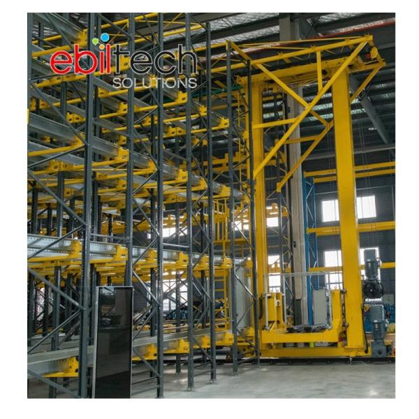 Warehouse Smart Automatic Rack System with Stacker Crane Cargo Lifter