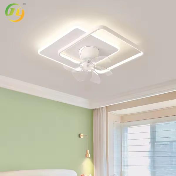 SENKAI Metal ABS Acrylic Blade Ceiling Fan LED Light Source Дистанционное управление Медь Дом B