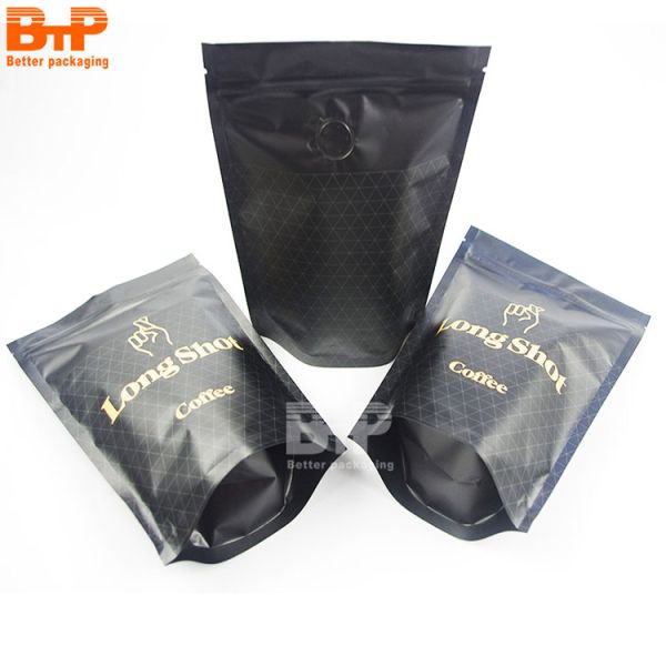 Customization 350g 500g 1kg Coffee Bag Printed Plastic Packaging Bag for Coffee Beans Flat Bottom Mylar Other Packaging Pouch
