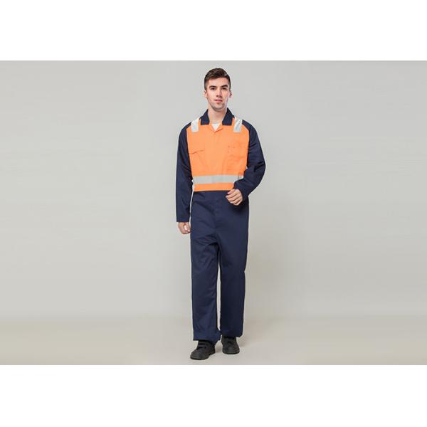 Double Stitching Safety Work Clothes High Visable Orange Jacket Bib Pants Suit