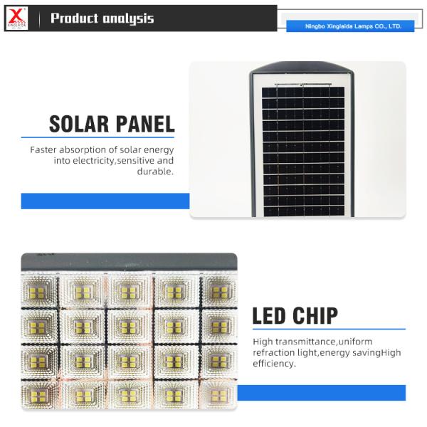 Outdoor Integrated 100W LED Solar Streetlights with High Lumen