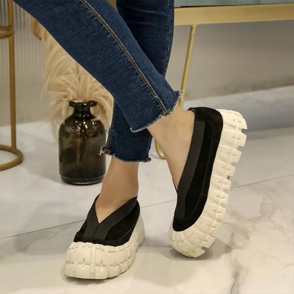 S005 Summer new women's shoes breathable frosted Baotou casual shoes thick-soled platform shoes women's shoes