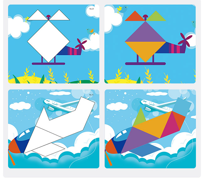 Уровень вверх по магнитному деревянному Tangram озадачивает воспитательные игры и озадачивает физическое развитие
