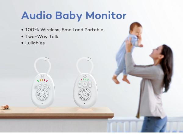 5 Pcs Lullabies Wireless Infant Audio Guardian With 1500mAh Rechargeable Battery Babyphone