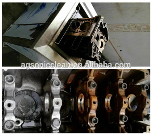 Engine Cylinder Ultrasonic Cleaning Equipment 80l Metal Parts Degreasing Machine