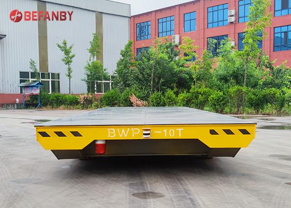 Heavy Duty Trackless Transfer Cart 10 Ton For Steel Plant