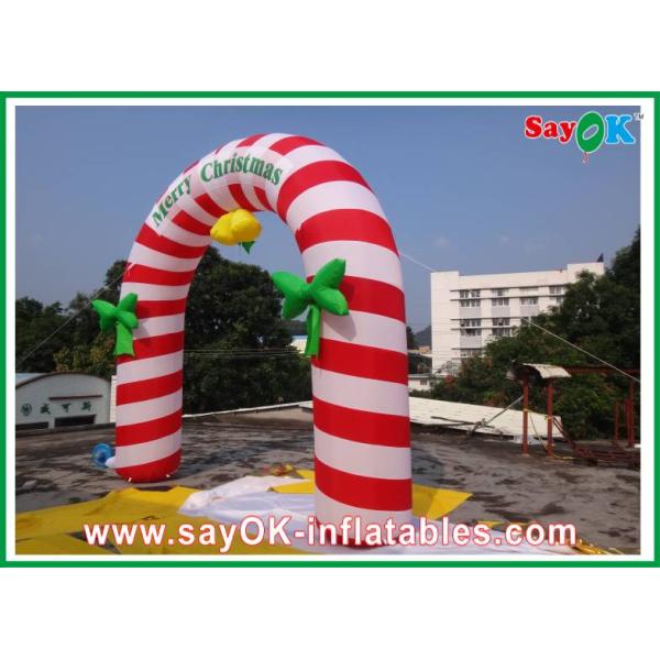 PVC Inflatable Holiday Decorations , Party Inflatable Christmas Arch