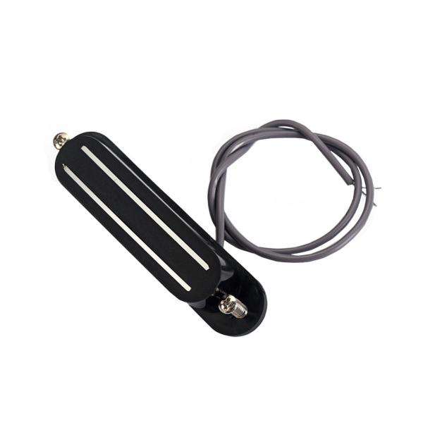 8.7K DC Resistência Mandolin Humbucker pré-cableado Dupla bobina Black Cover