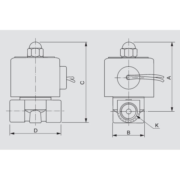 G 3/8  Inch Stainless Steel Flow Control Pneumatic Solenoid Valve 2S040-10 Direct Driving