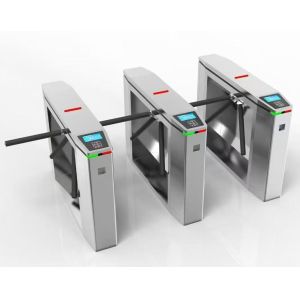Stainless Steel Three Arm Turnstile Gate  for Public Transportation Stations Entrance