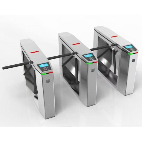 Stainless Steel Three Arm Turnstile Gate  for Public Transportation Stations Entrance
