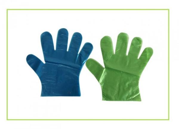 Polyethylene Disposable Plastic Hand Gloves Customzied Color For Food Serving