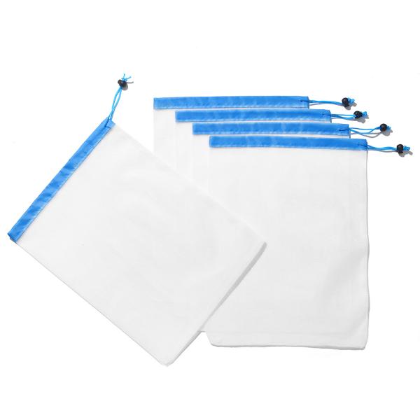 Многоразовая продукция сетки кладет Вашабле сумки в мешки для сумок хранения организатора Сундрис овоща плода хранения посещения магазина бакалеи