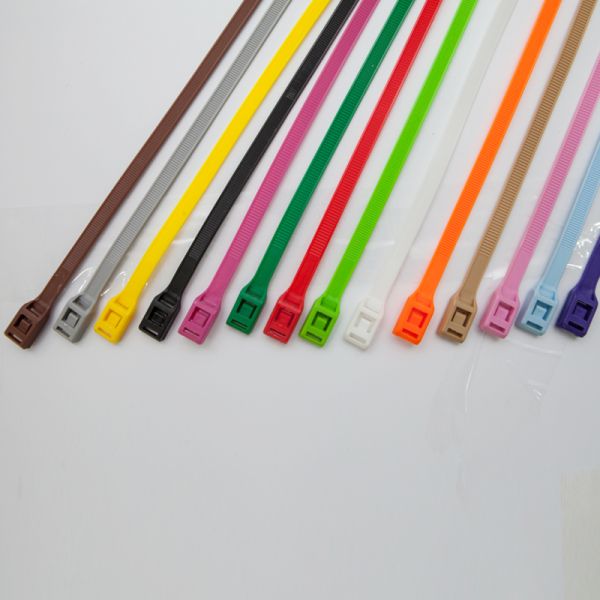 Nylon 66 Colour Cable Ties Releasable Multi Purpose For Bunding Wires