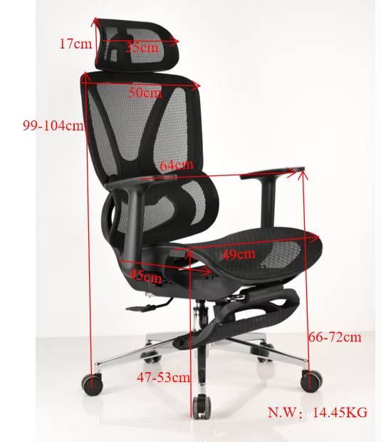 Cheap Commercial furniture chair mesh swivel revolving ergonomic Chair mesh chair
