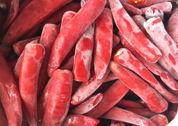 Wholesale Prices Spicy Taste IQF Frozen Vegetables / Jinta Red Chilli Without Stalks