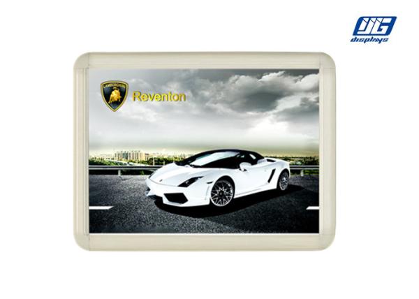Milky White Round Corner Frame Snap Frame Light Box , Back Lit LED Economic Graphic Holder