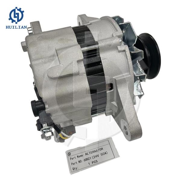 Экскаватор генератор Машины Ремонт двигатель Assy Части 4SD1 4BG1 24V 50A 60A 6BT5.9 6BG1 24V 50A Альтернаторная сборка
