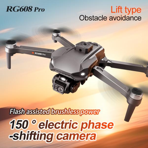 OEM Logo Rg608 Pro Rc Quadcopter Helicopter Air Hover Height Fixed 2.4g Wifi Fpv Optical Flow Shooting Brushless Drone Dron