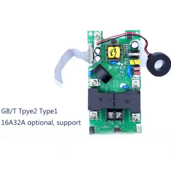 CE Authentication 16A/32A RDC GBT EV Charger Control Circuit PCB Board For Electric Car