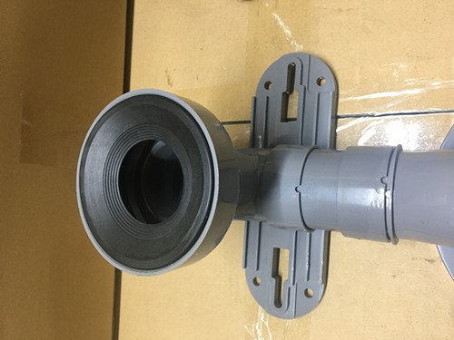 Gray PVC Toilet Siphon Tube , Toilet Drain Fittings Washroom Appliance Connector