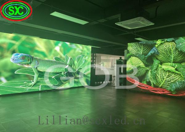 Ecrã LED anti-colisão HD 2mm Pixel Pitch Humidade Proof Material de alumínio LSN Sistema