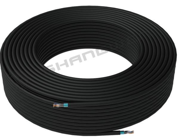 Cat6a Red de cables UTP Cat6a Cables y conectores Cat6A Cordón de parche plano UTP 4 pares 30AWG Cables de cobre en rosca