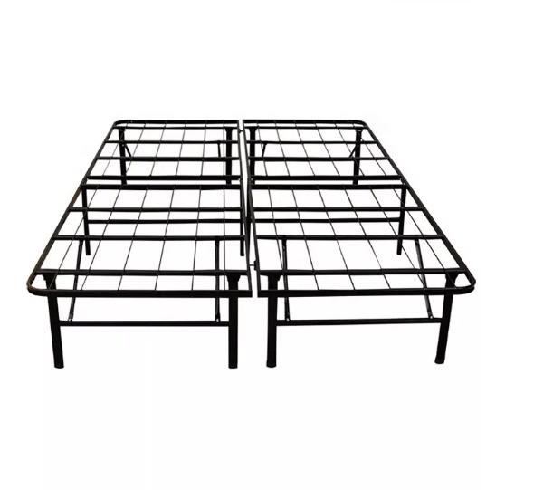 Modern Home Office Folding Metal Bed for Adults Single Size Steel Frame Furniture