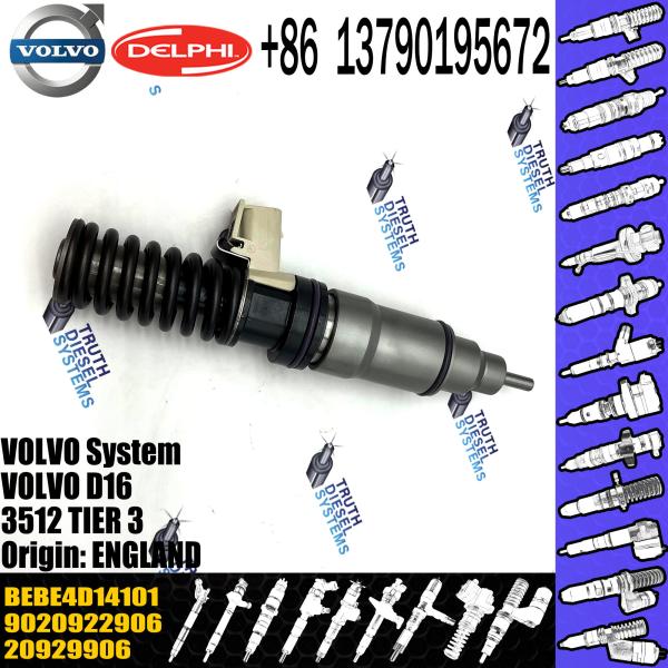 Injetor de combustível diesel novo 20929906 20780666 BEBE4D14101 20929906 para VOL Del-phy D12 D16 A40E BEBE4D14101