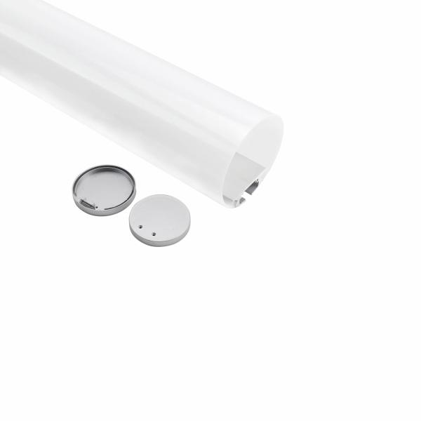 60mm PC Milky Cover Extrusion Suspended Led Aluminum Profile For Ceiling Lighting
